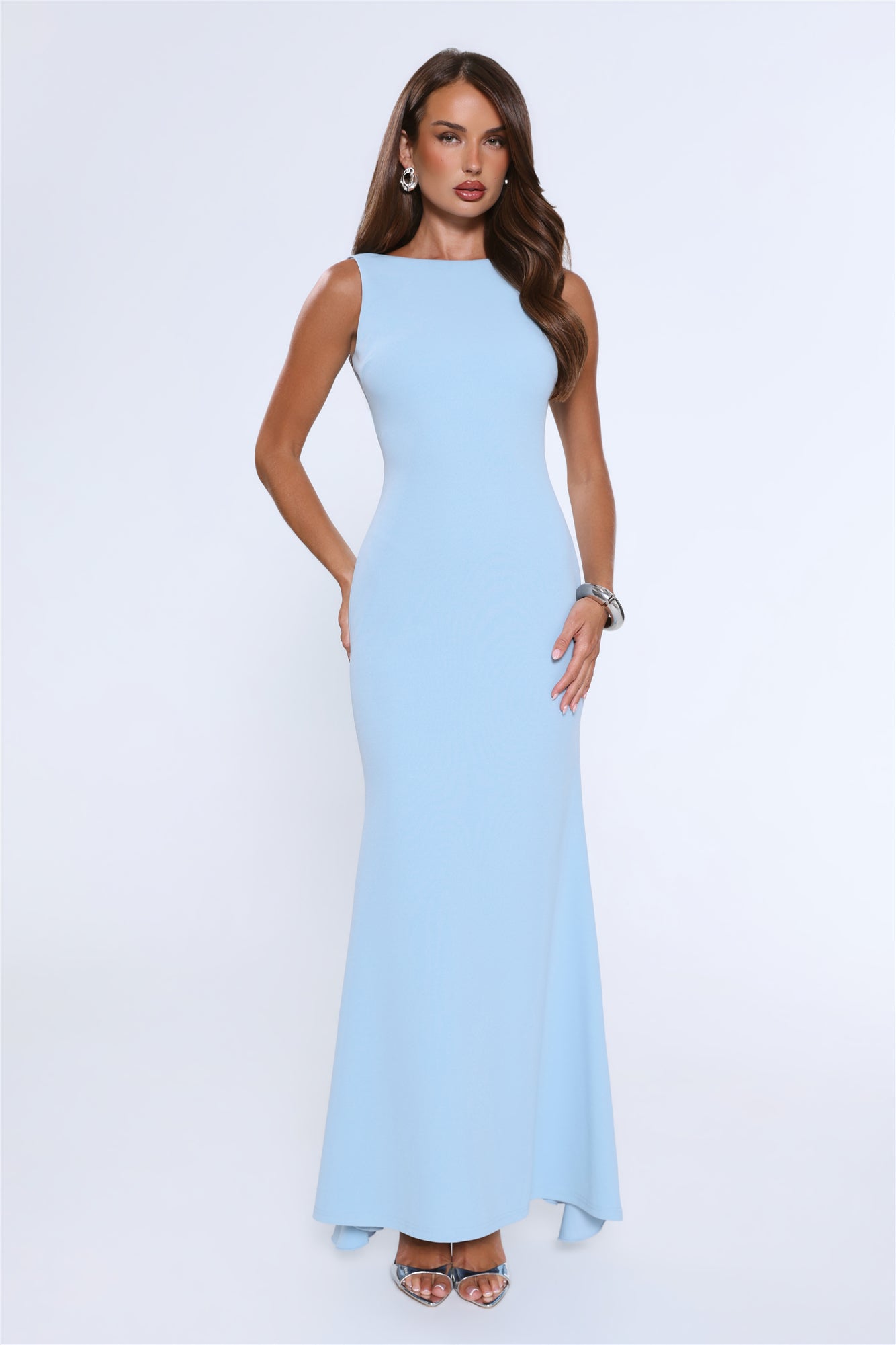 Glowing Goddess Maxi Dress Blue