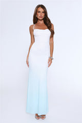 Glow From Moons Maxi Dress Blue