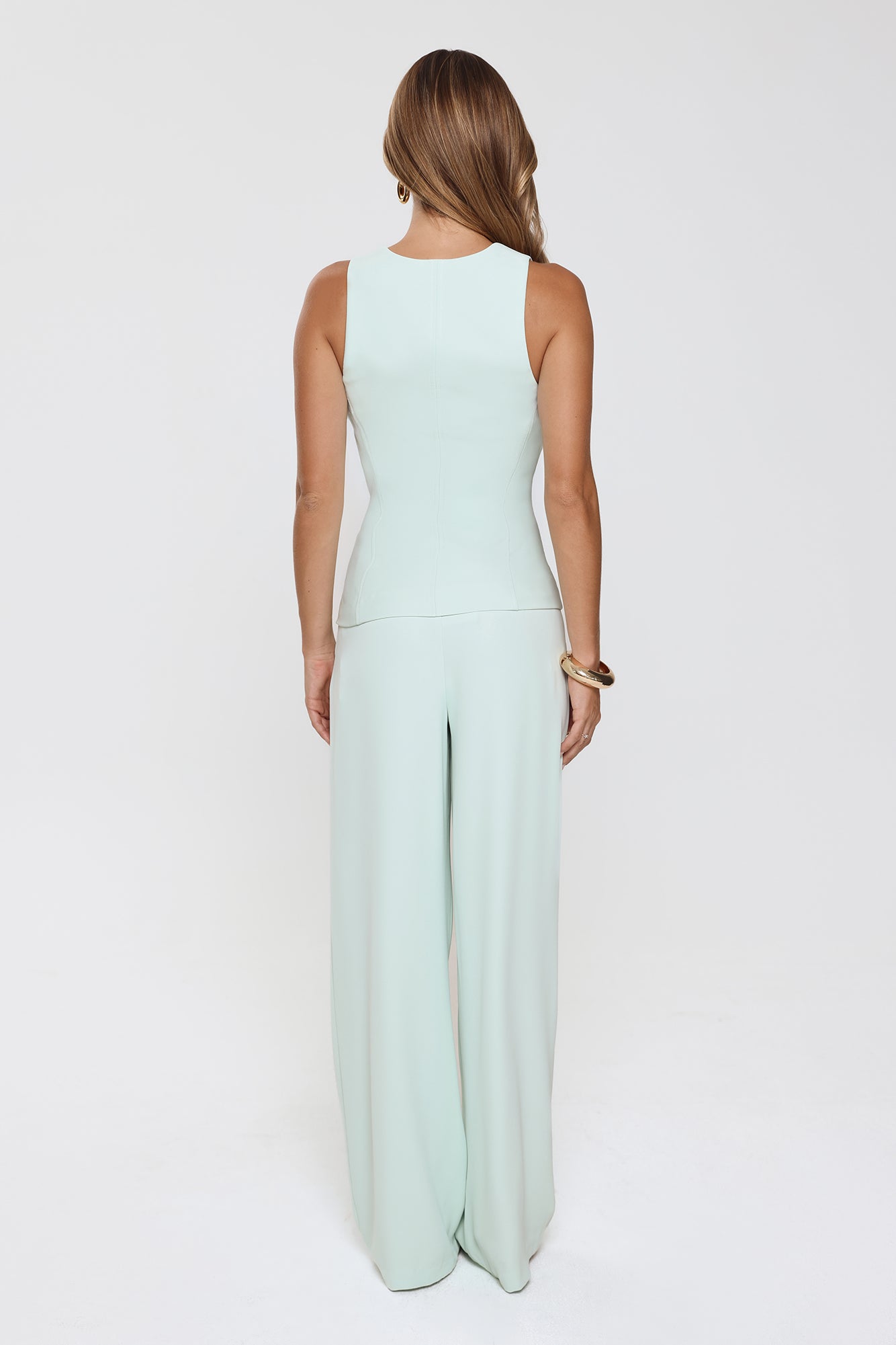 Minimalist Vibe Tailored Top Mint
