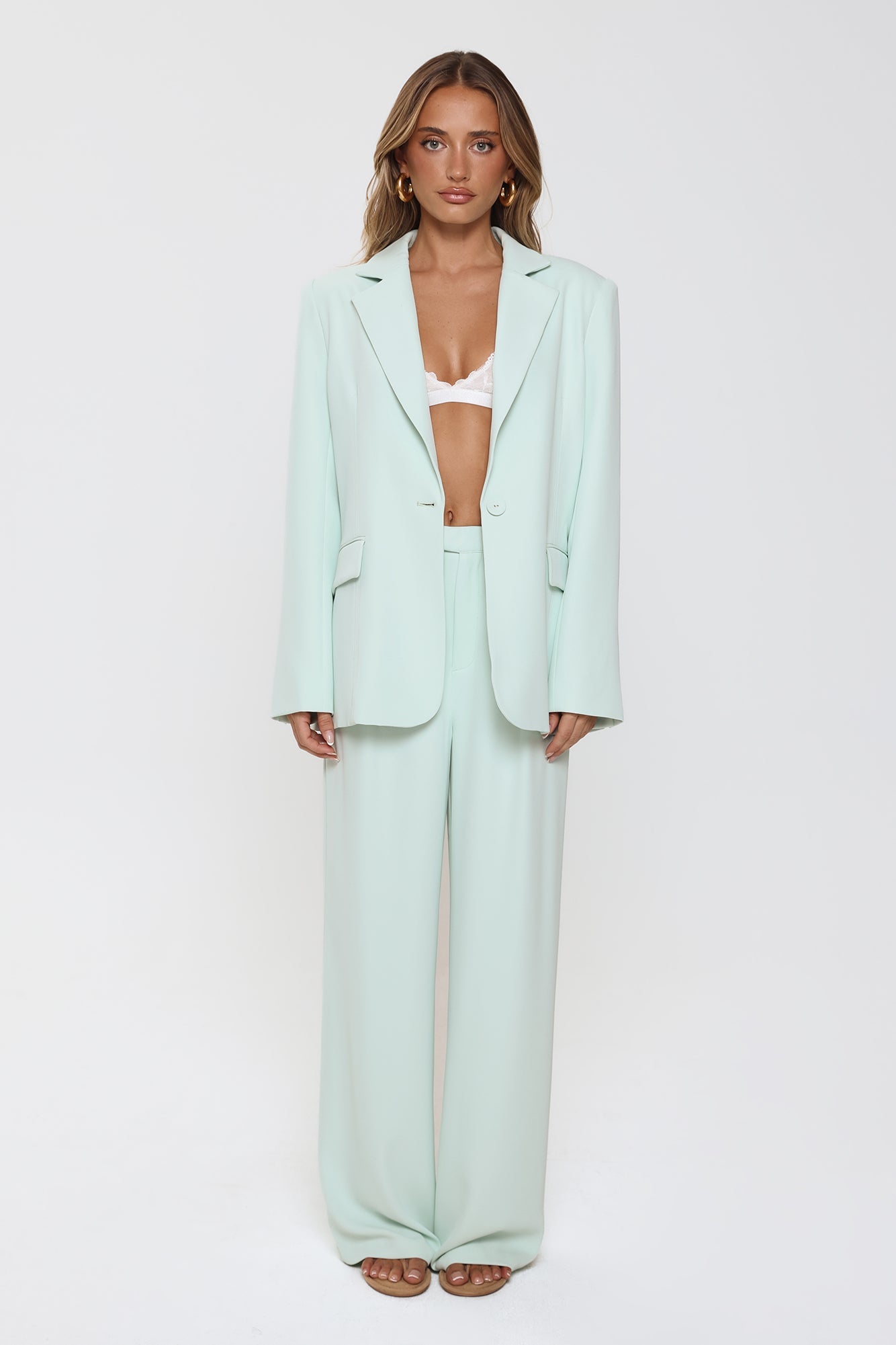 Modern Executive Tailored Blazer Mint