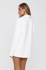 Modern Executive Tailored Blazer White
