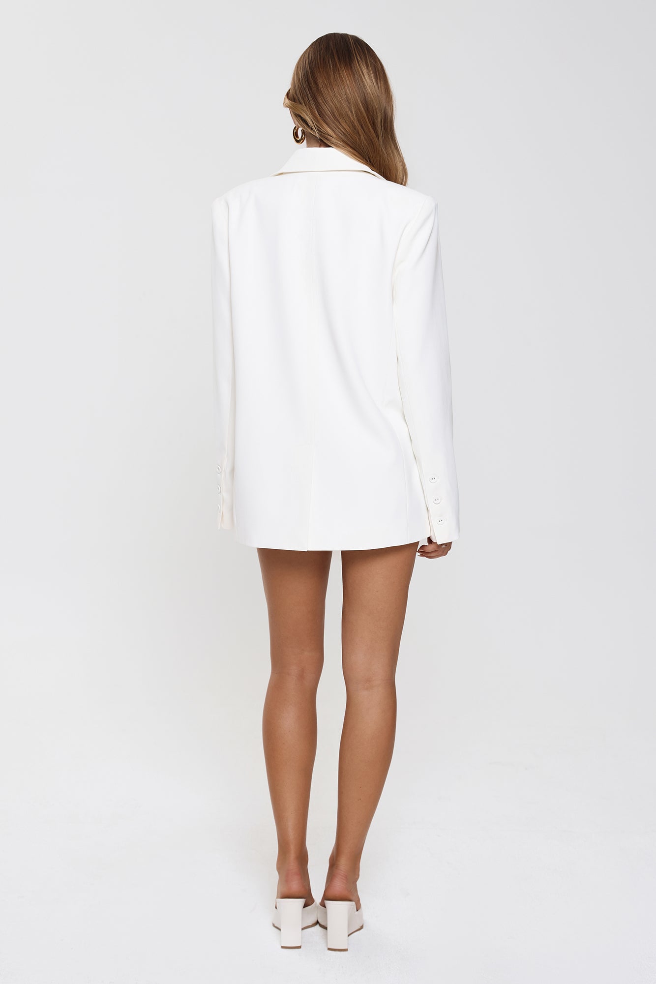 Modern Executive Tailored Blazer White