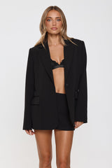Modern Executive Tailored Blazer Black