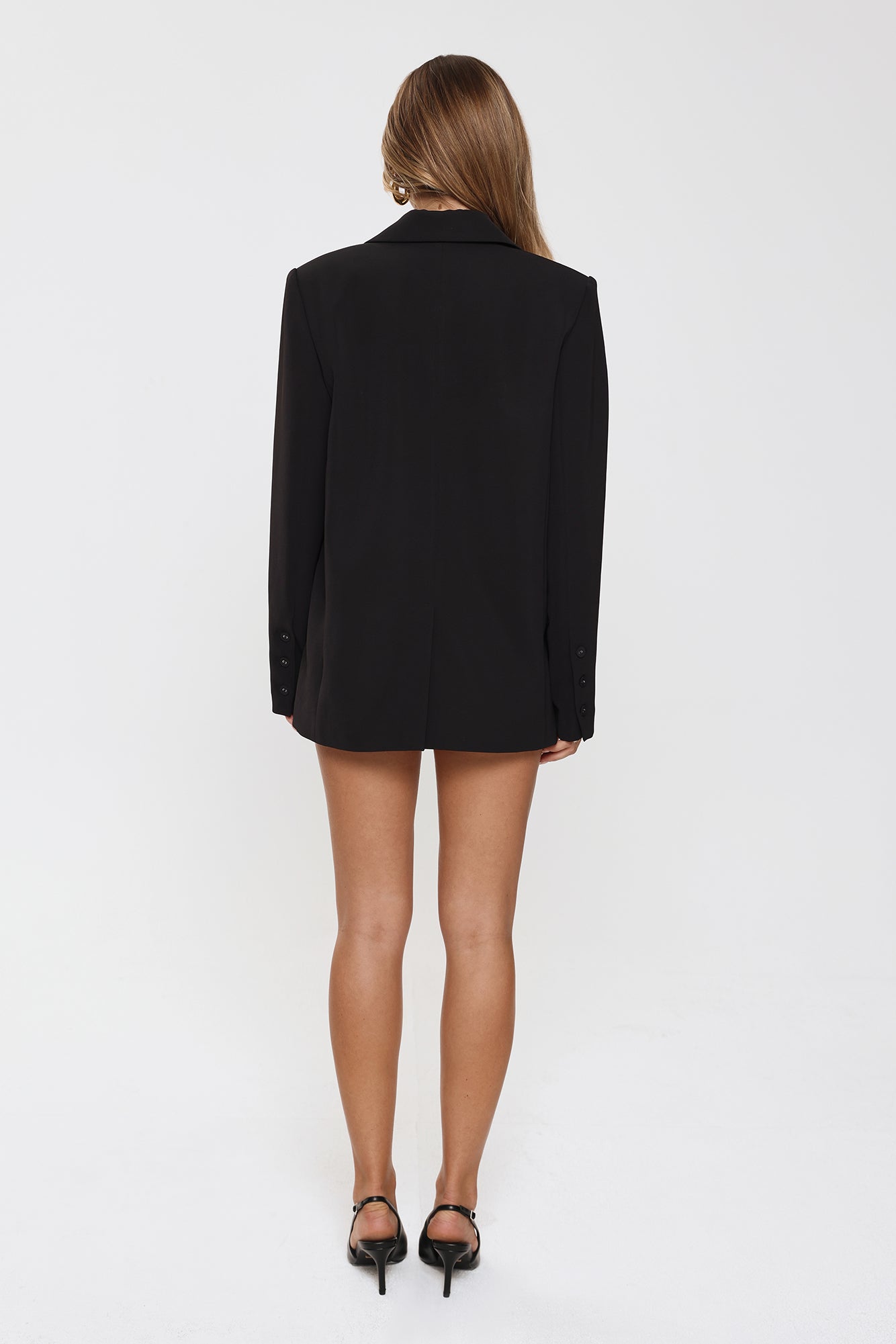 Modern Executive Tailored Blazer Black