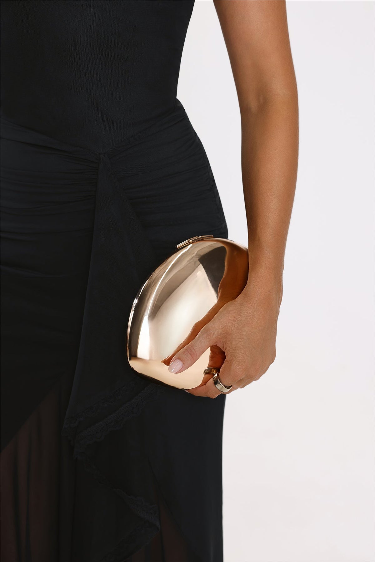 Own The Moment Clutch Gold