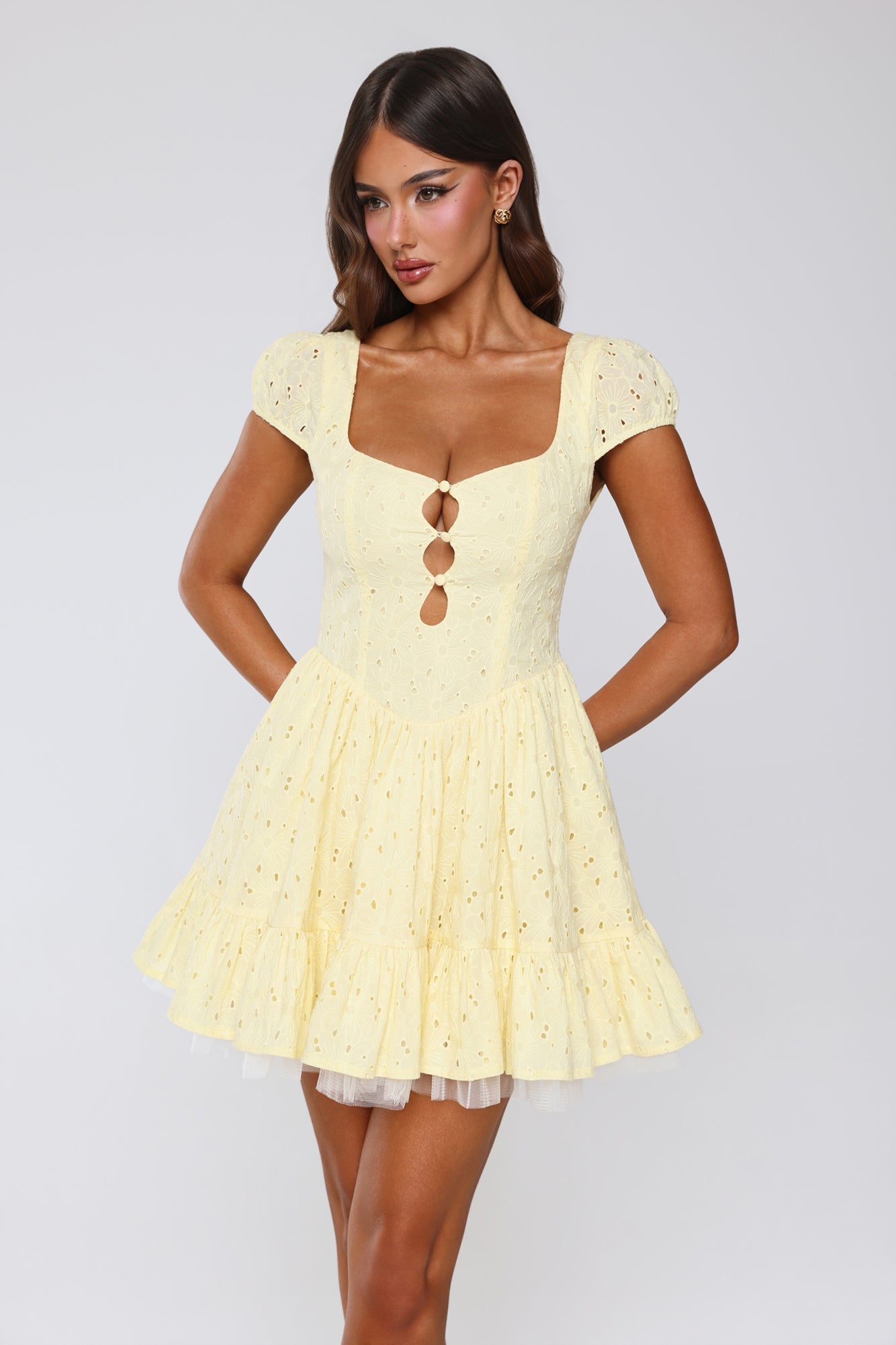 Endless Allure Mini Dress Yellow