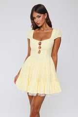 Endless Allure Mini Dress Yellow