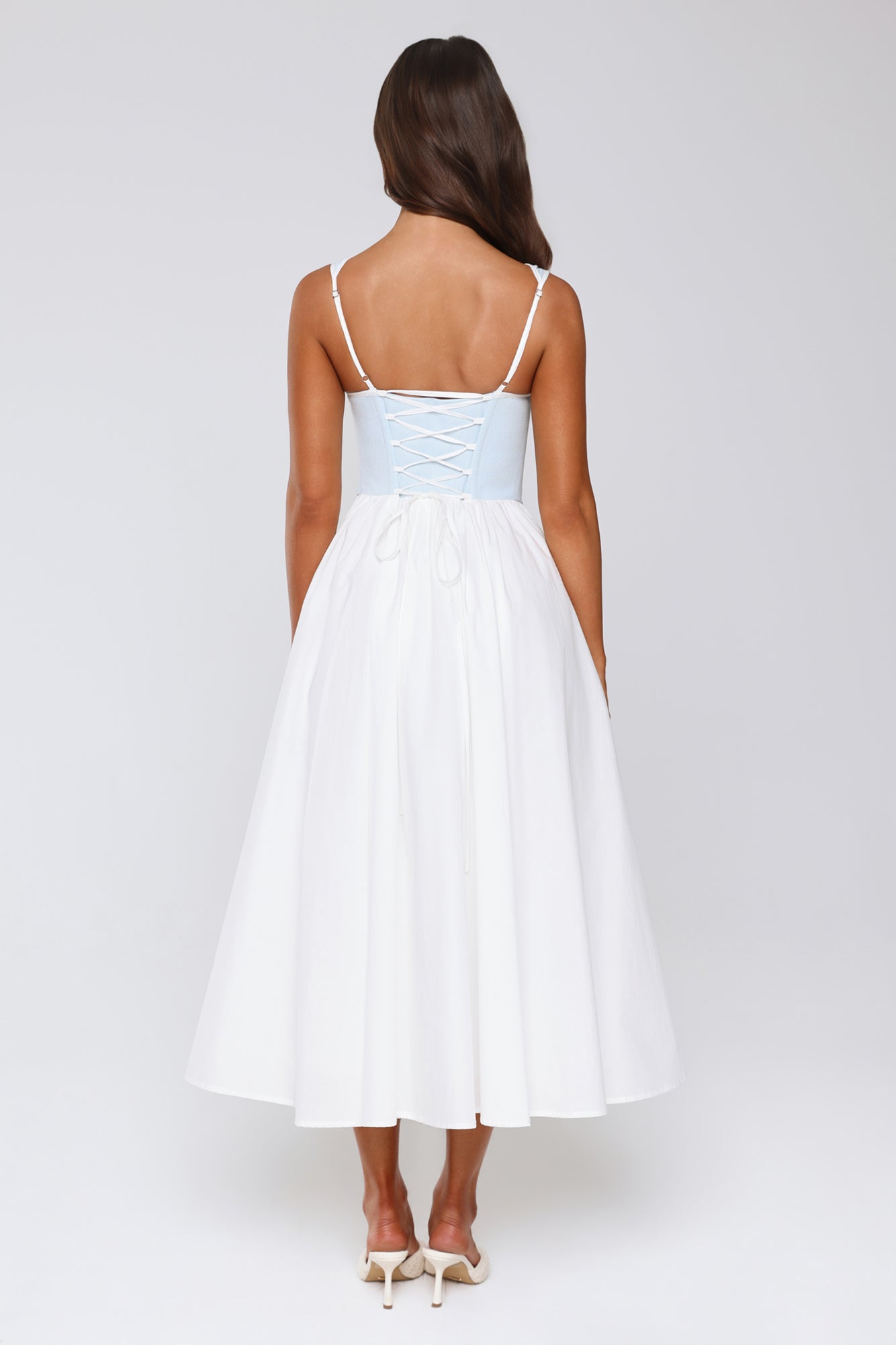 Cottage Glow Maxi Dress Blue
