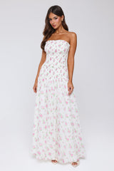 Fantasia Days Strapless Maxi Dress White