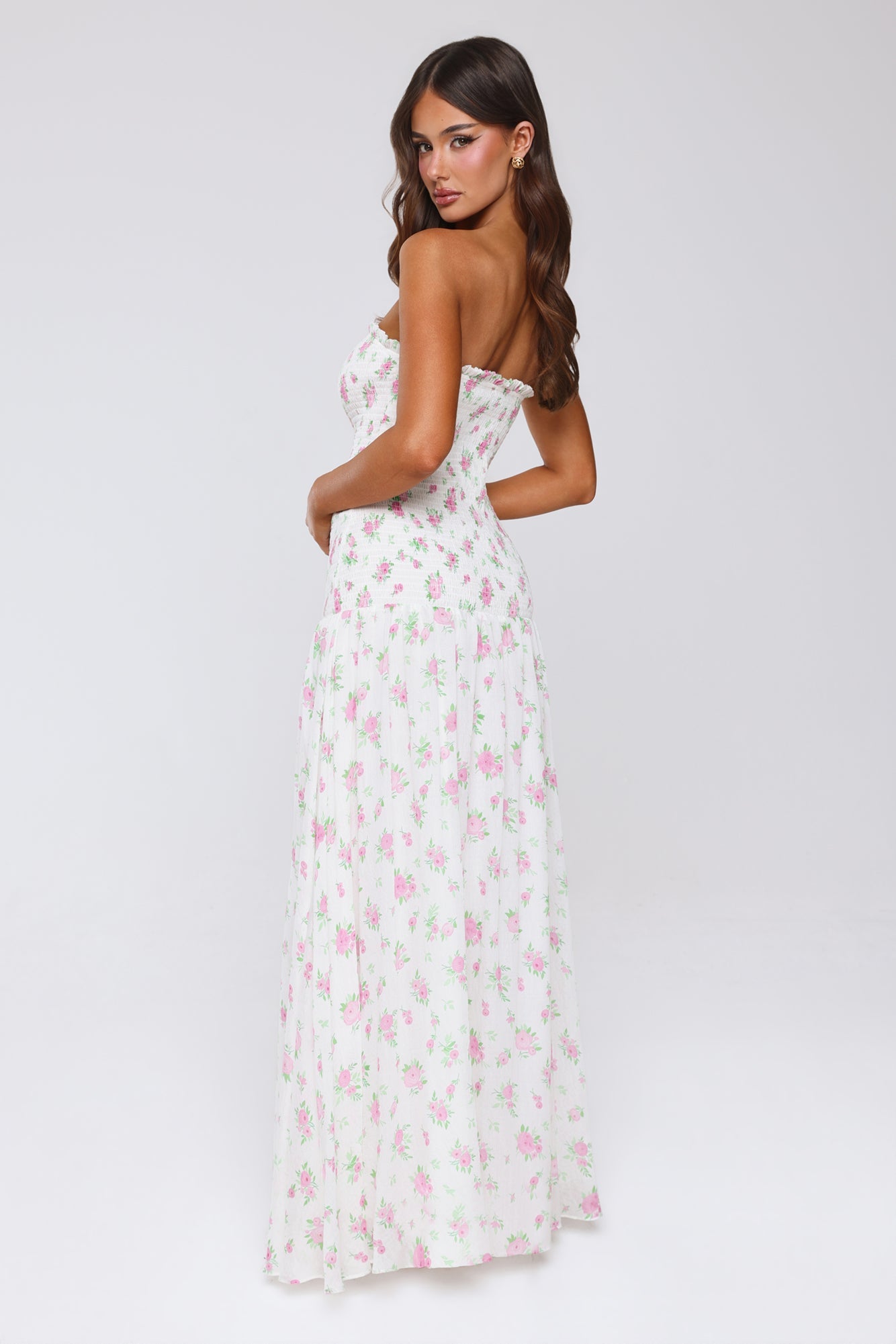 Fantasia Days Strapless Maxi Dress White