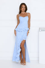 Cocktail Hour Queen Maxi Dress Blue