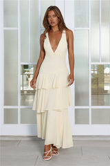 Happy Vibes Maxi Dress Yellow