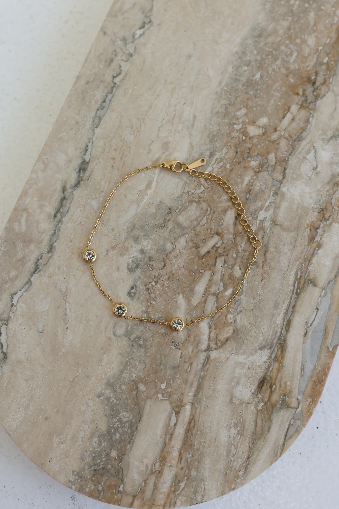 18k Gold Plated Diamond Shine Bracelet Gold