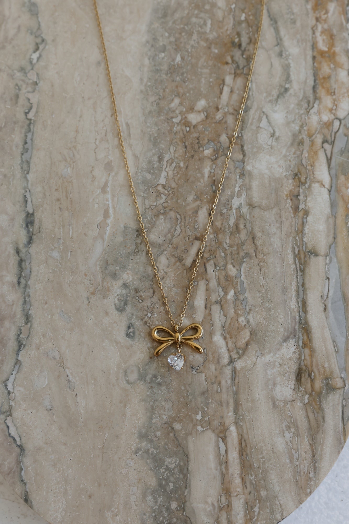 Coquette Charm Necklace Gold