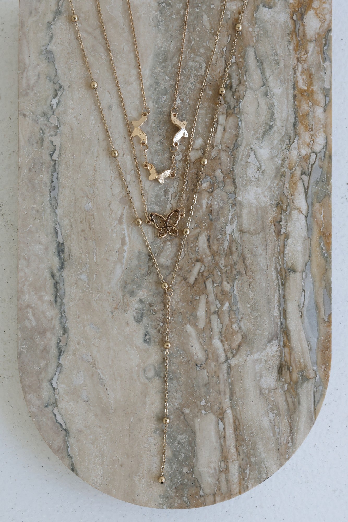 Horizons To Cross Necklace Gold