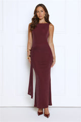 Mariner's Glow Glitter Maxi Dress Plum