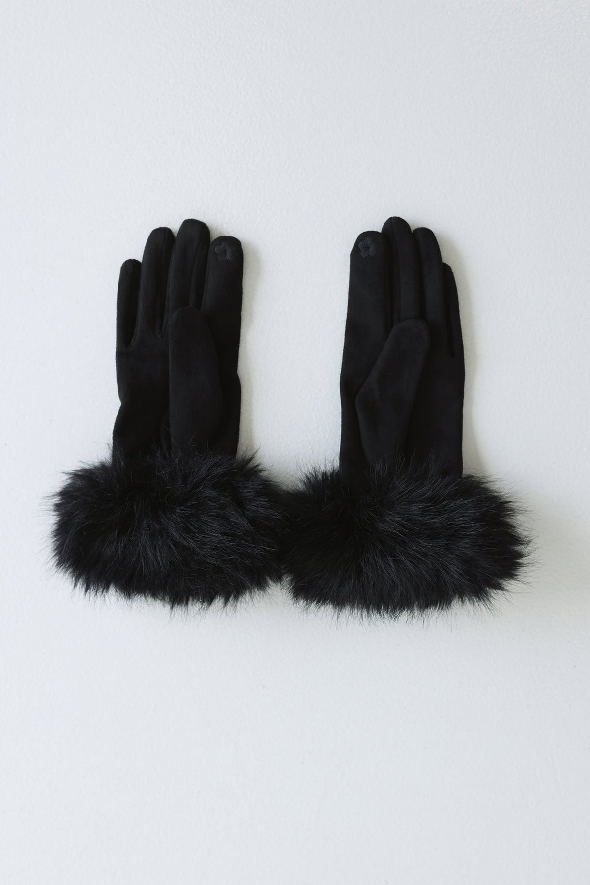 Frosted Elegance Gloves Black