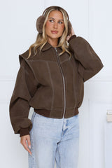 Chocolate Frosting Jacket Brown