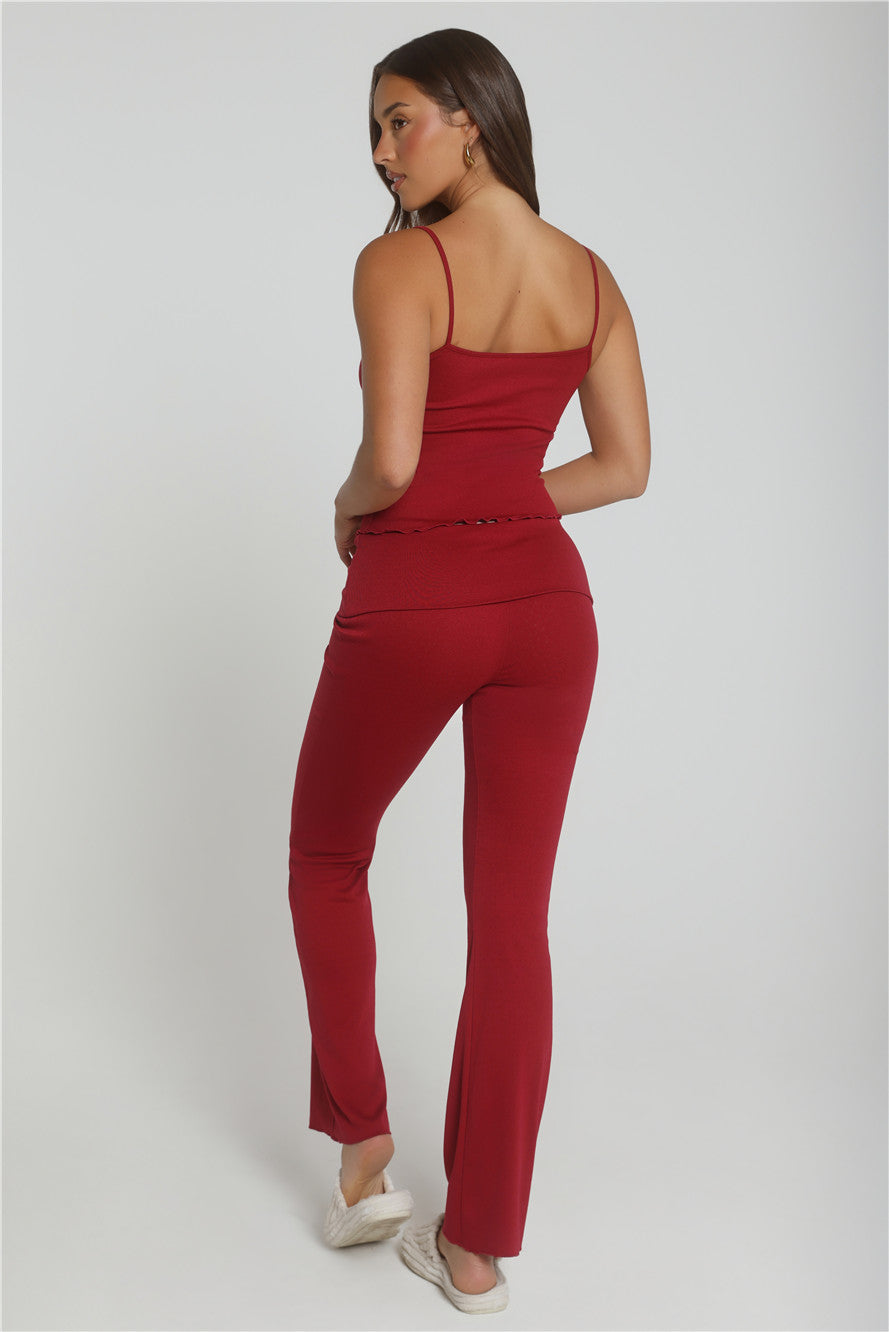Fireside Moments Singlet Top Wine