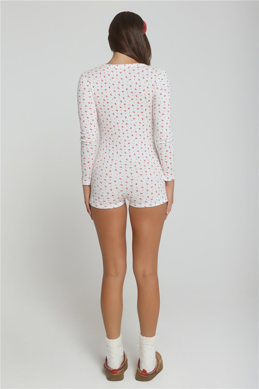 A Touch of Magic Pajama Romper White