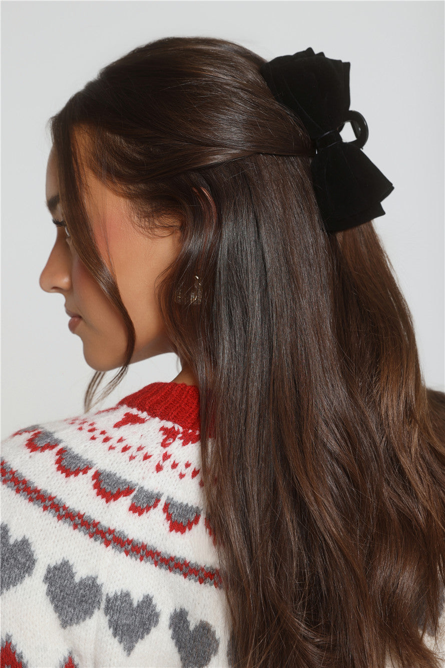 Holiday Style Claw Clip Black