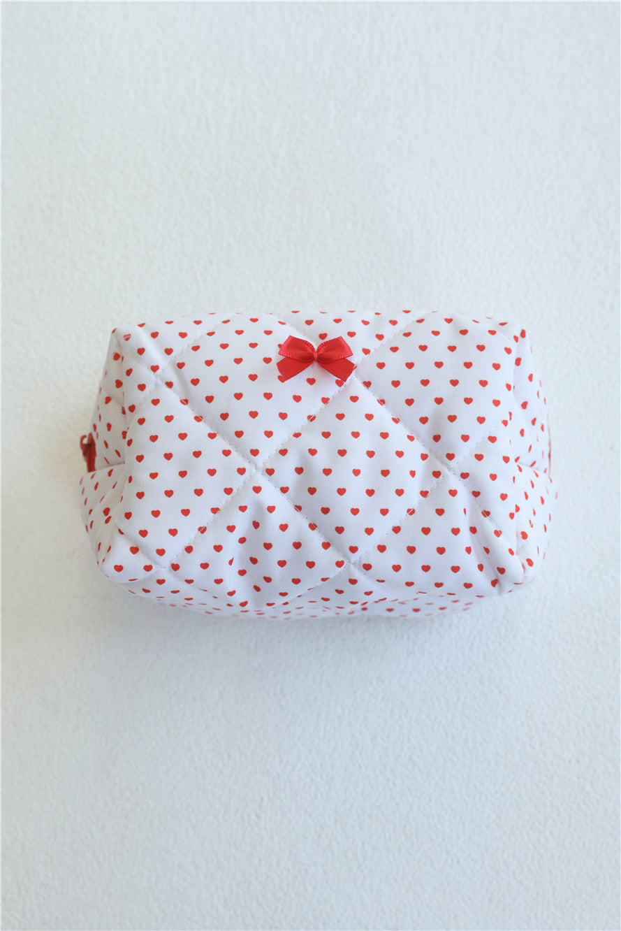 Love Makeup Bag White