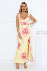 Honey Wink Maxi Dress Yellow