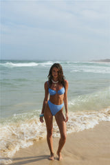 Island Aura Swim Top Blue