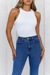 BASE  Repeat After Me Tank Top White