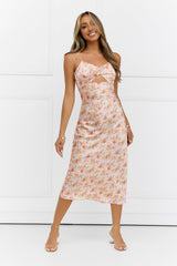 Fool Me Once Midi Dress Pink