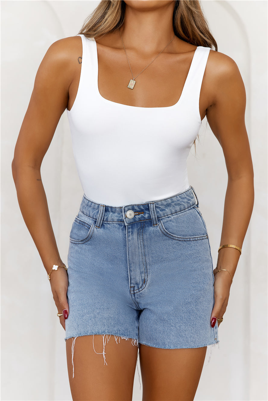 BASE  Superior Snatch Bodysuit White