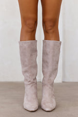 Dagne Boots Taupe Suede