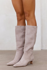 Dagne Boots Taupe Suede