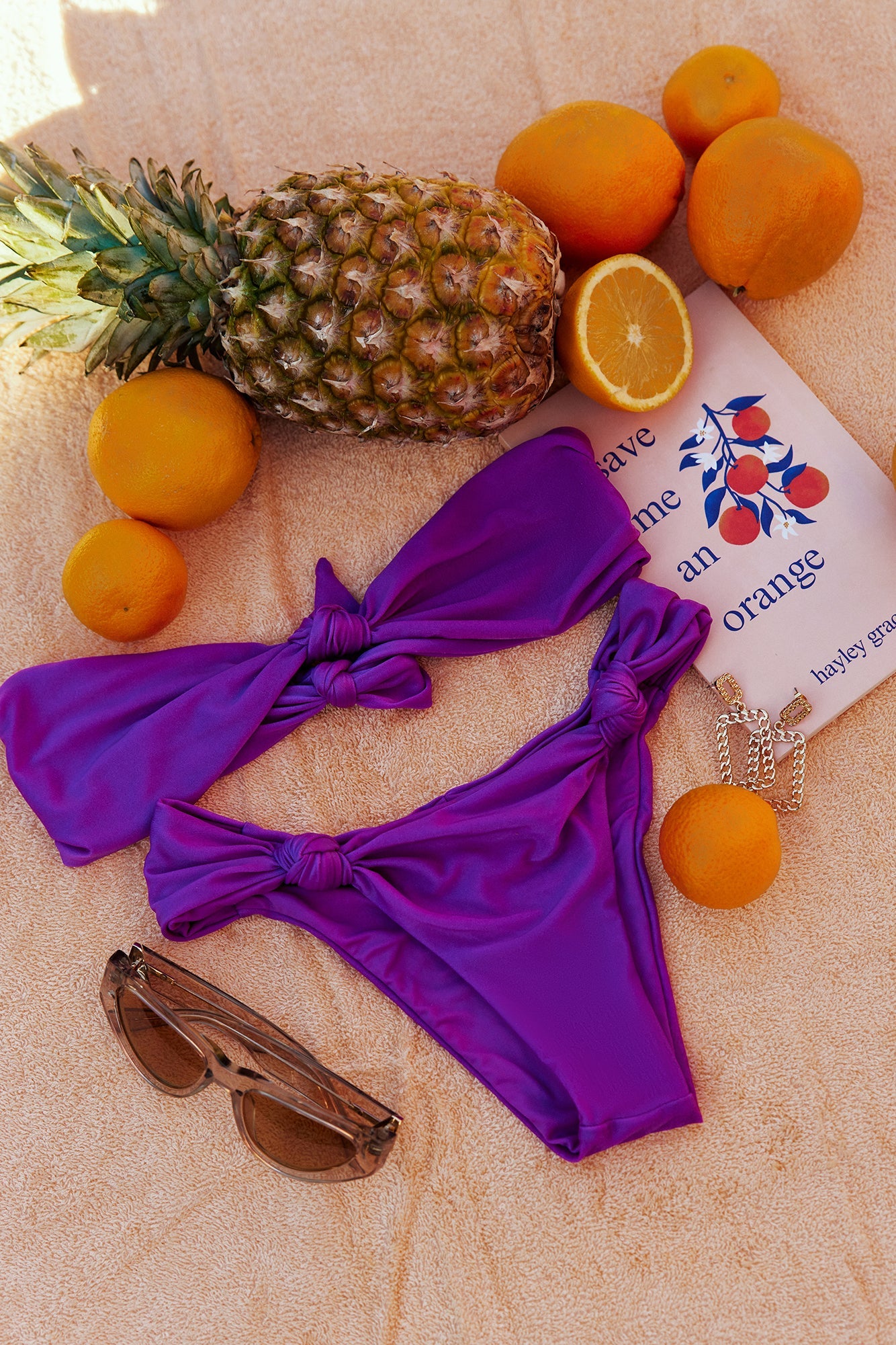 Lifeguard On Duty Swim Bottom Purple