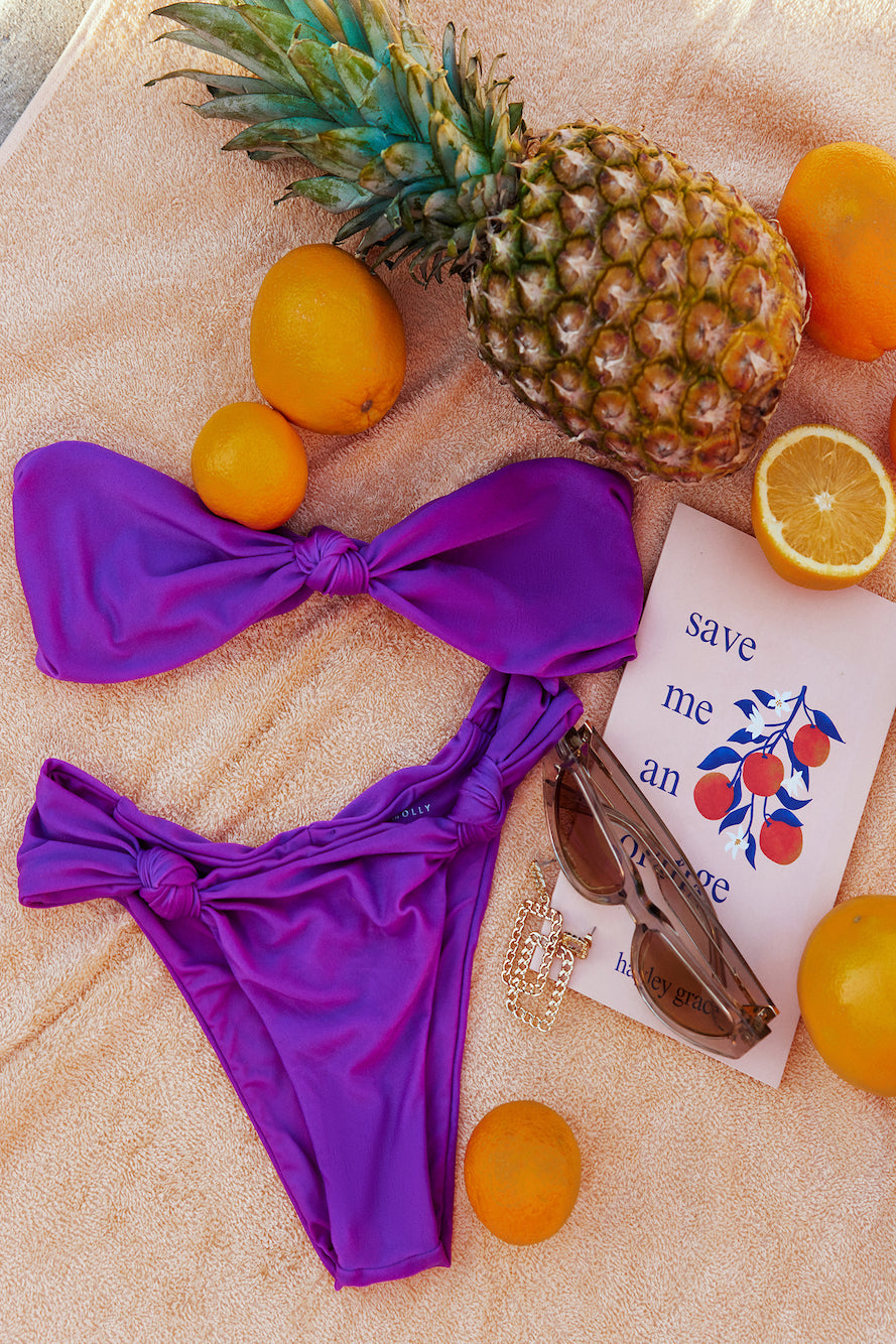 Lifeguard On Duty Swim Bottom Purple