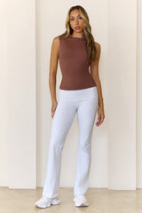 BASE Contour Boatneck Top Chocolate
