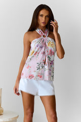 Garden Of Eden Halter Top Floral