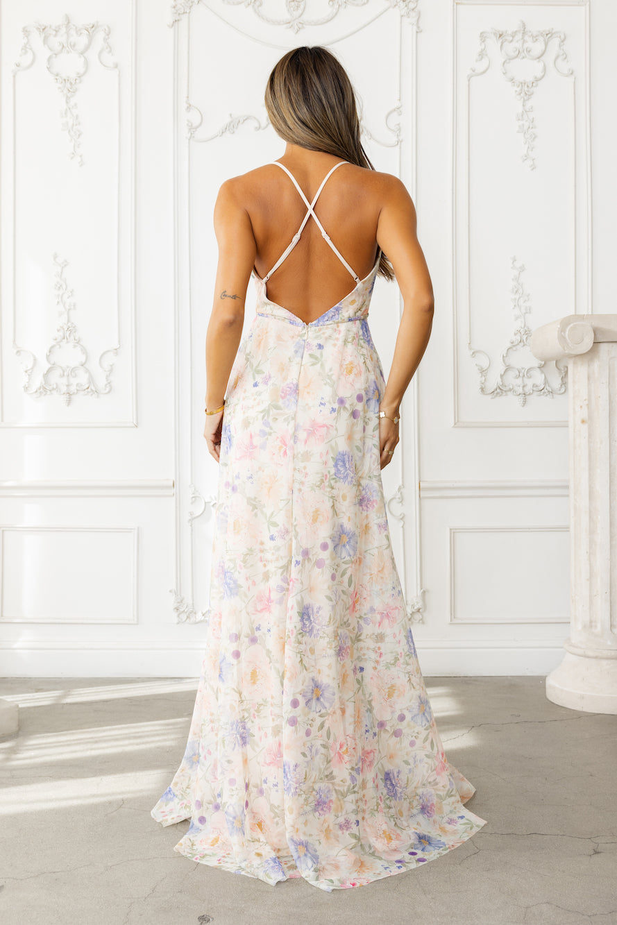 Chasing Moonbeams Maxi Dress Cream