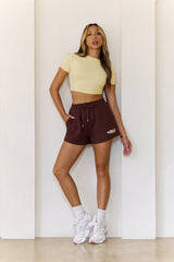 BASE Fleece Sweat Shorts Brown