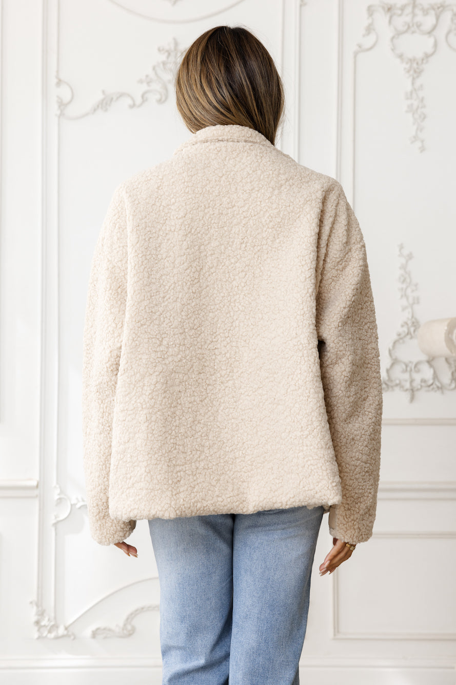 Cool Girl Cosy Jacket Taupe