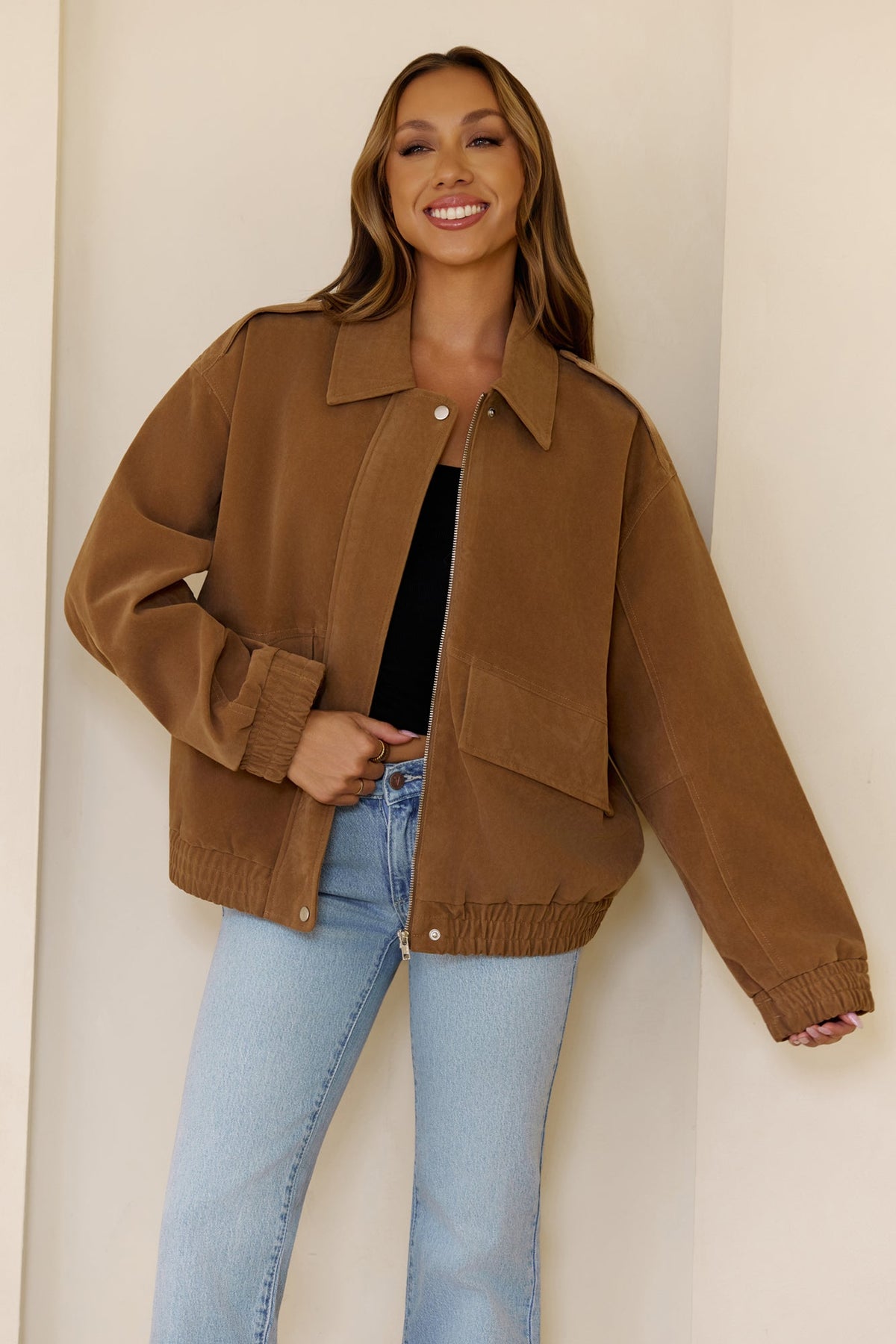 Out Now Jacket Brown