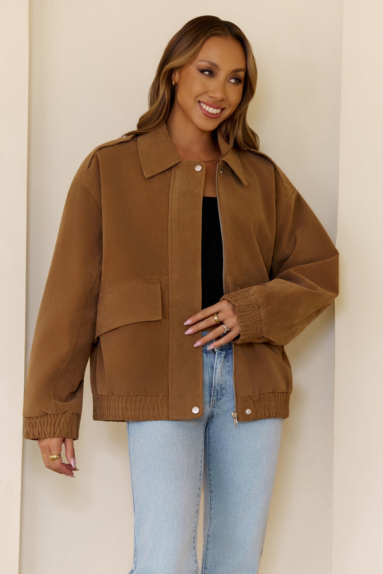 Out Now Jacket Brown