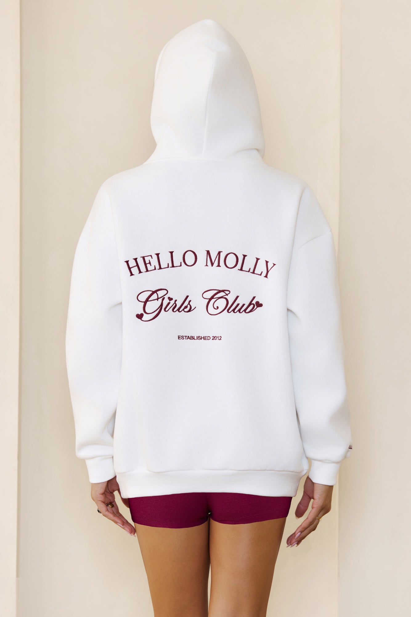 BASE Girls Club Slip On Hoodie White