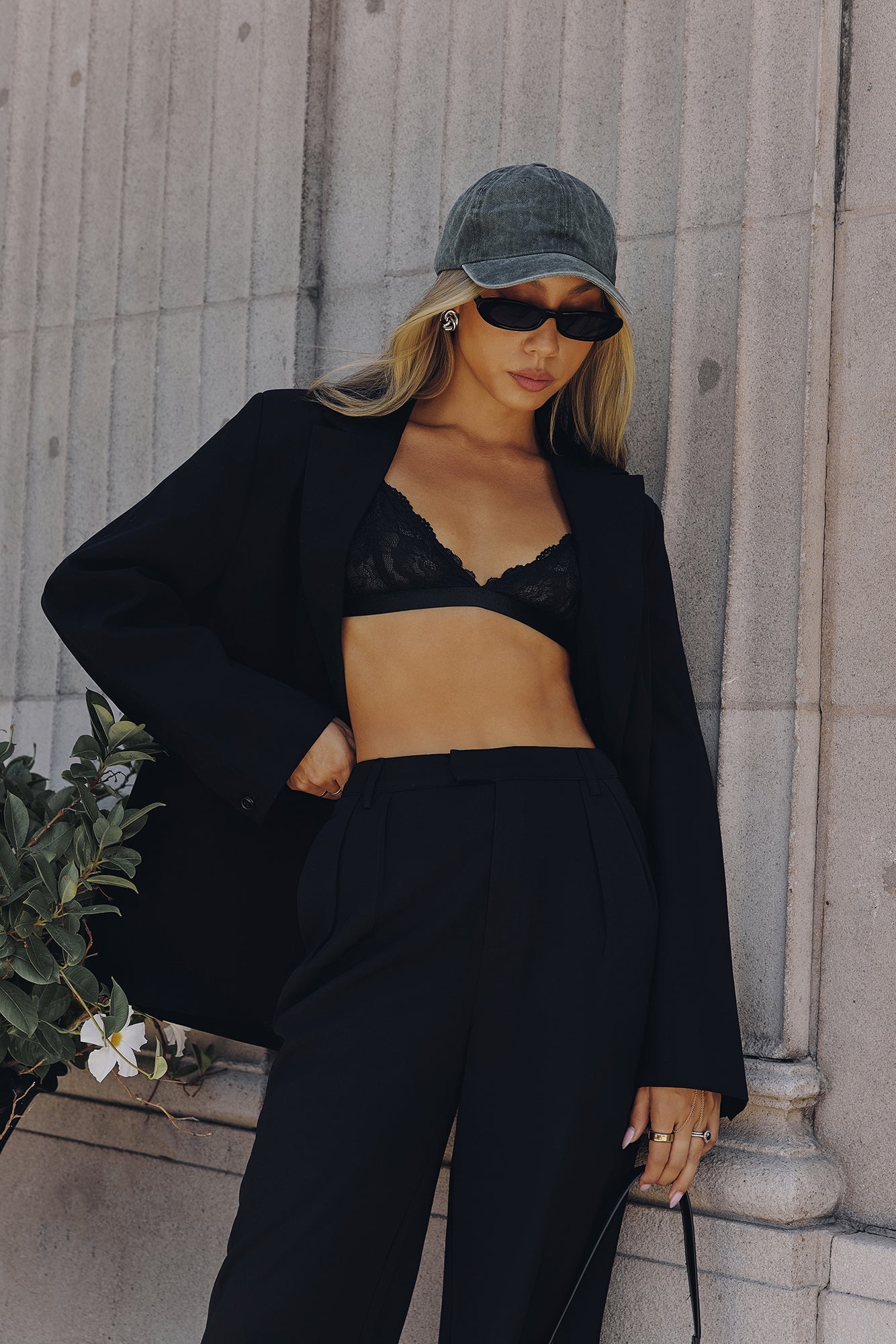 BASE Luvella Lace Bralette Black
