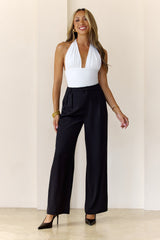 BASE Contour Simplify Halter Top White