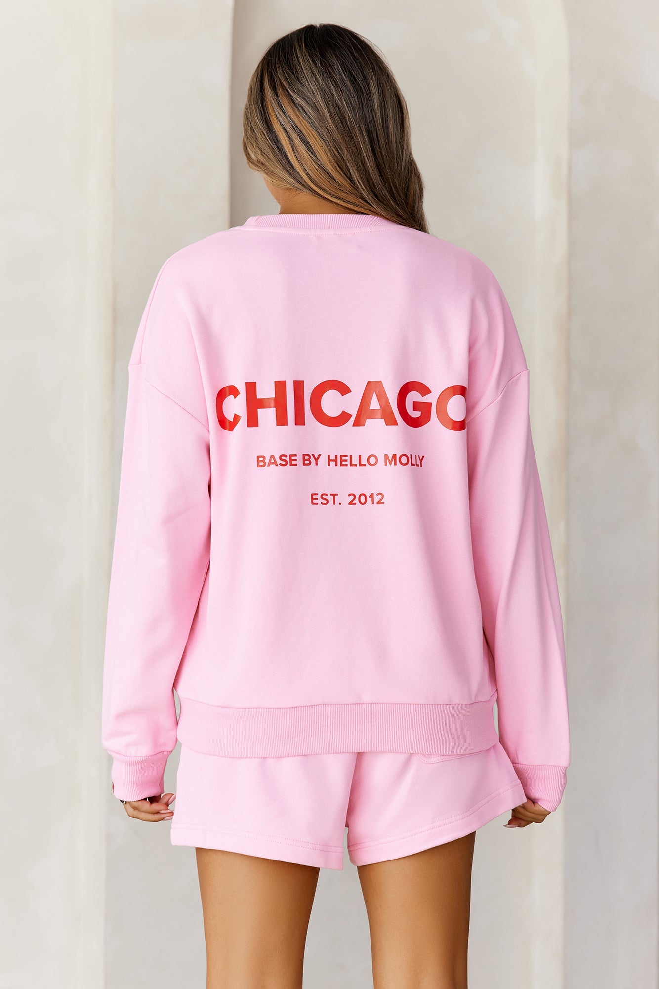 BASE Sweat Shorts Pink