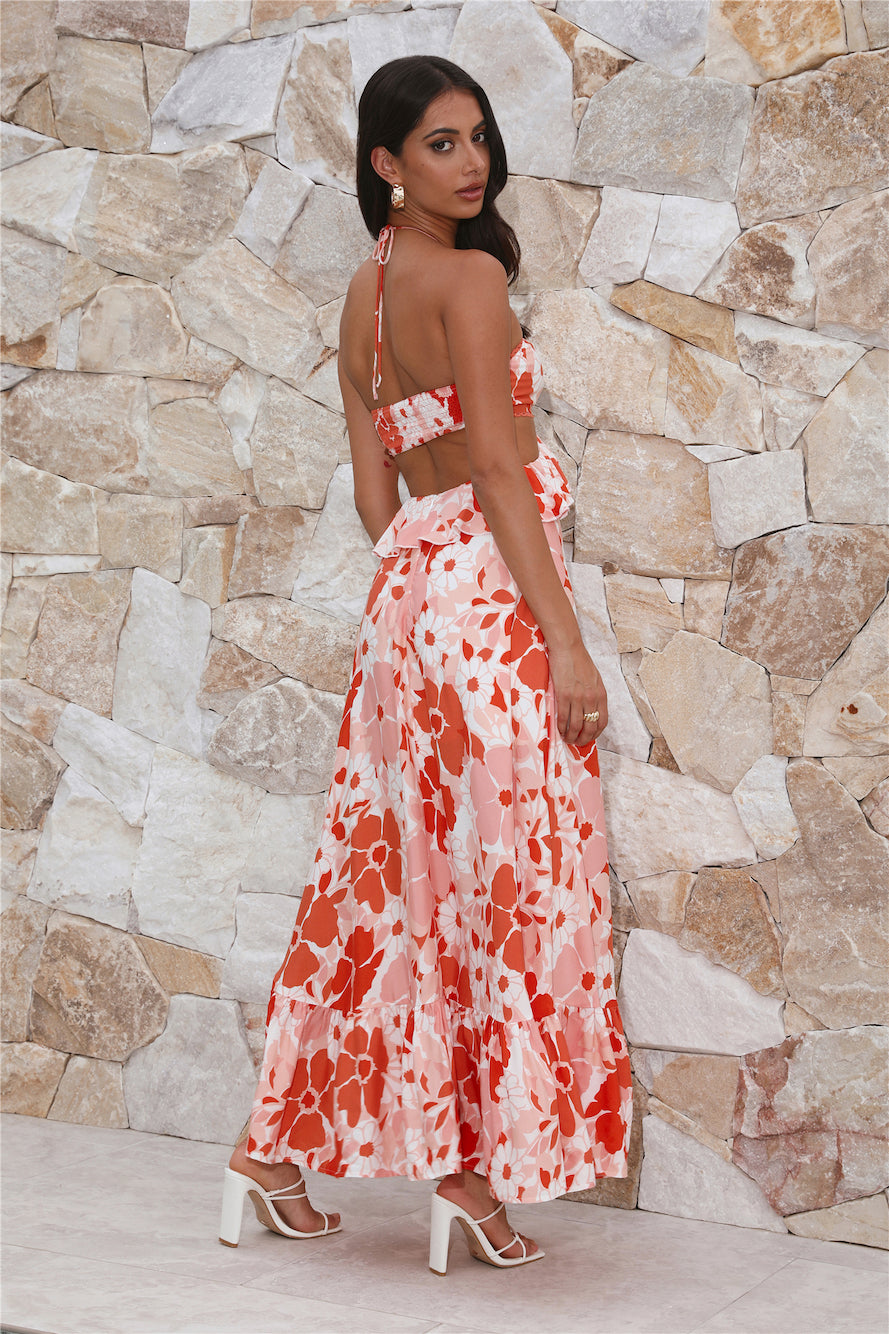 Bring The Mood Maxi Dress Orange