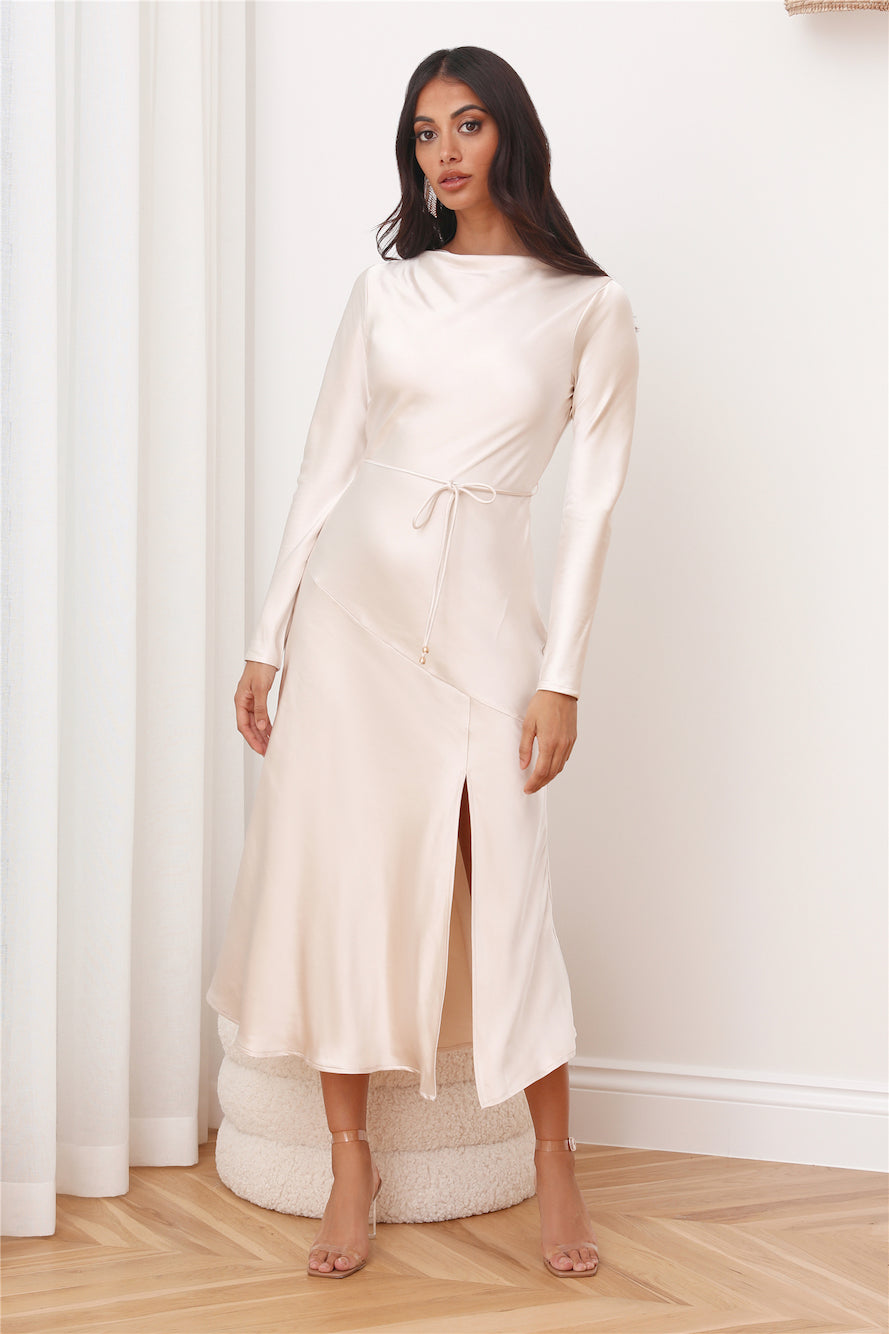 Luxury Invitation Maxi Dress Champagne