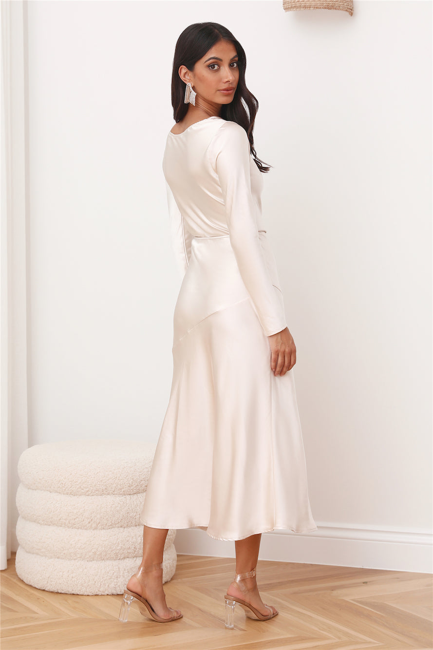 Luxury Invitation Maxi Dress Champagne