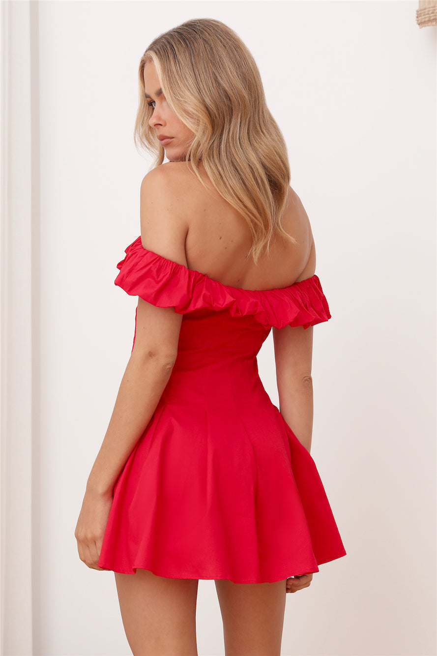 Fashion Student Mini Dress Red